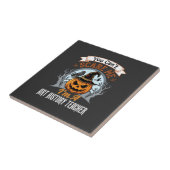 ハロウィン美術史教師カボチャデザイン タイル (側面)