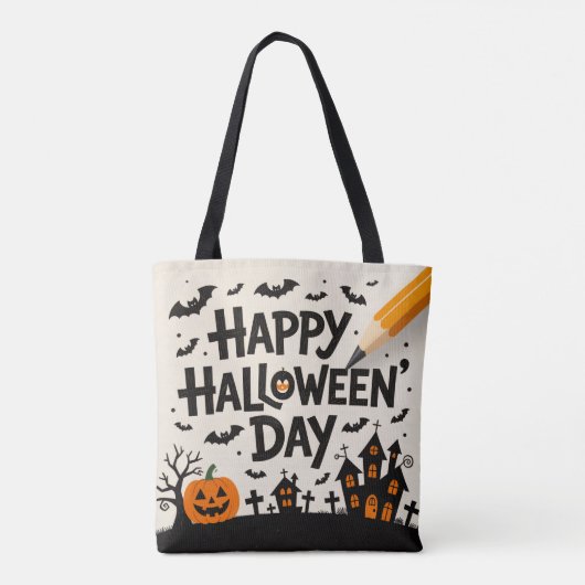 ハロウィン腕袋 トートバッグ (裏面)