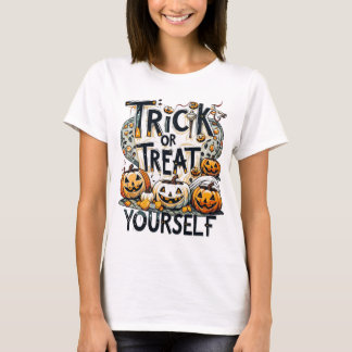 ハロウィン自分へのトリック・オア・トリート Tシャツ