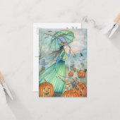 ハロウィン葉書の通過 カード (正面/裏面インサイチュ)