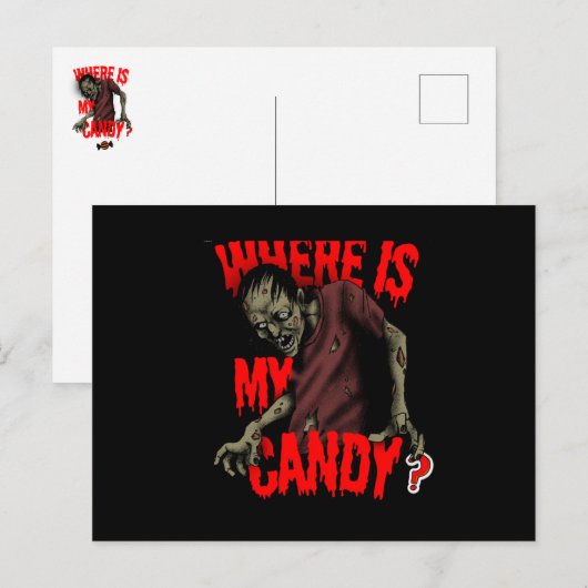 ハロウィン葉書 ポストカード (正面/裏面)