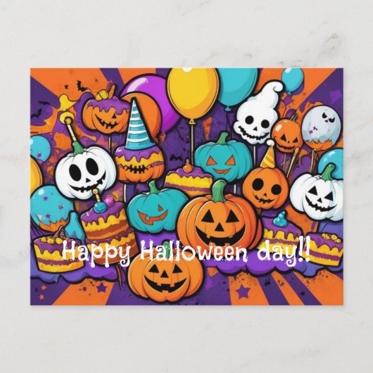 ハロウィン葉書 ポストカード (正面)