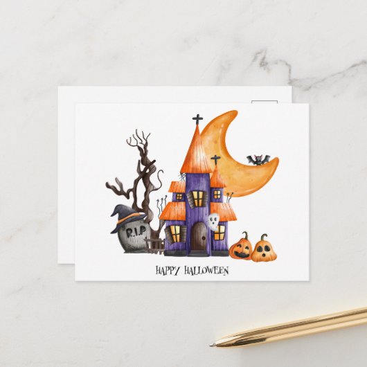 ハロウィン葉書 ポストカード (正面/裏面インサイチュ)
