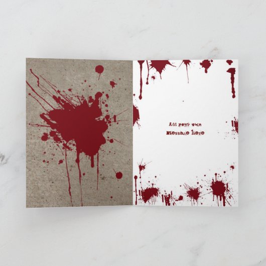 ハロウィン血のカード カード (内部)