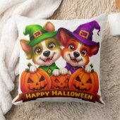 ハロウィン衣装を着たかわいい犬たち クッション (ブランケット)