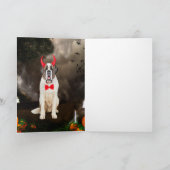 ハロウィン衣装を着たセントバーナード犬 カード (内部)