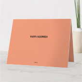 ハロウィン衣装パーティー招待カード サンキューカード (裏面)