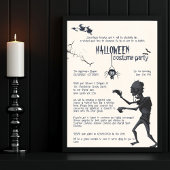 ハロウィン衣装パーティー招待状 招待状