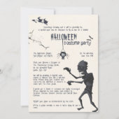 ハロウィン衣装パーティー招待状 招待状 (正面)