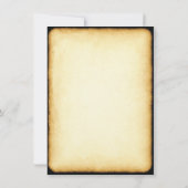 ハロウィン衣装パーティー　洗濯ひも招待状 招待状 (裏面)