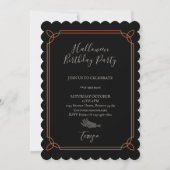 ハロウィン衣装誕生日パーティー招待状 招待状 (正面)