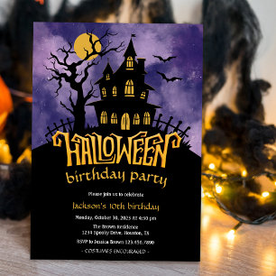 ハロウィン衣装 子供の誕生日 招待状