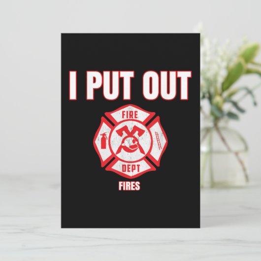 ハロウィン衣装 面白い消防士 私が火を消した シーズンカード (スタンド正面)