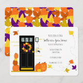 ハロウィン装飾 招待状 (正面/裏面)