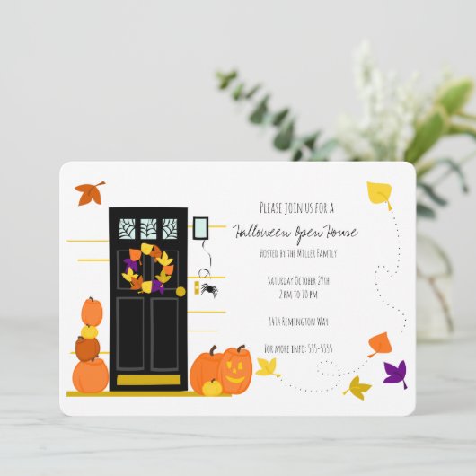 ハロウィン装飾 招待状 (スタンド正面)