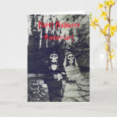 ハロウィン記念日 カード (黄色い花)