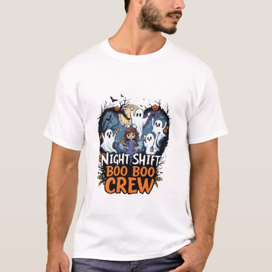 ハロウィン誇りを持ったナース、Tシャツデザイン Tシャツ (正面)
