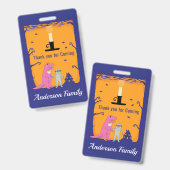 ハロウィン誕生日ありがとう バッジ (正面＆裏面)