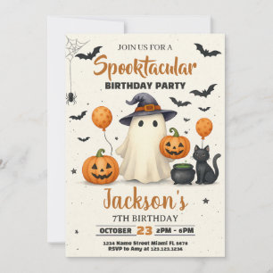 ハロウィン誕生日お菓子をくれなきゃイタズラしちゃうよ招待状 招待状