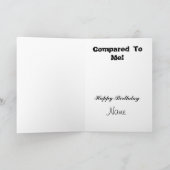 ハロウィン誕生日スケルトングリーティングカード カード (内部)