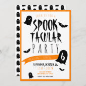 ハロウィン誕生日スペクタキュラーおばけとコウモリ 招待状