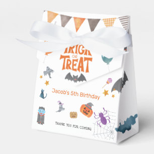 ハロウィン誕生日パーティーのお菓子をあげるかもらうか フェイバーボックス