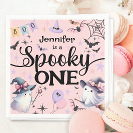 ハロウィン誕生日パーティーの女の子 スタンダードカクテルナプキン