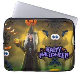 ハロウィン誕生日パーティーの招待状 ラップトップスリーブ