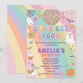 ハロウィン誕生日パーティー招待状 | 編集可能なハロウィン 招待状 (正面/裏面)