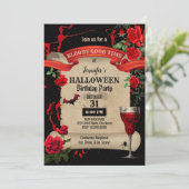 ハロウィン誕生日パーティー 招待状 (スタンド正面)