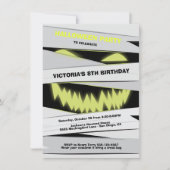 ハロウィン誕生日ミイラの招待状 招待状 (正面)