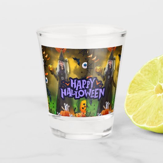 ハロウィン誕生日招待状 Spooktacular ショットグラス (正面)