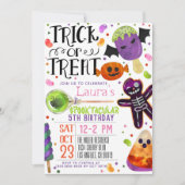 ハロウィン誕生日 招待状 (正面)