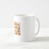 ハロウィン読幽霊の本好き コーヒーマグカップ (正面右)