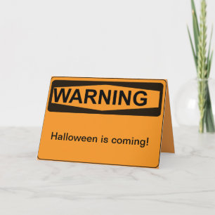 ハロウィン警告の カード