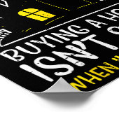 ハロウィン買不動産仲介業者の家は怖い衣装ではない ポスター (角)