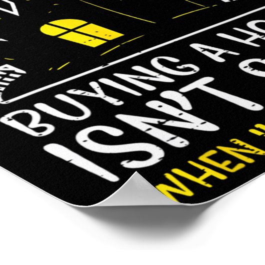 ハロウィン買不動産仲介業者の家は怖い衣装ではない ポスター (角)