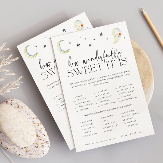 ハロウィン赤ちゃんシャワー飴を推測するゲームシート チラシ