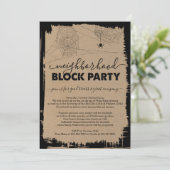 ハロウィン近隣ブロックパーティーのご招待 招待状 (スタンド正面)