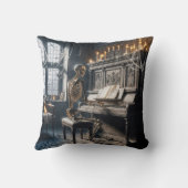 ハロウィン遊スケルトンのピアノ クッション (裏面)