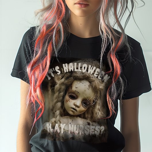 ハロウィン遊ナース?ドー幽霊のよく出るル Tシャツ