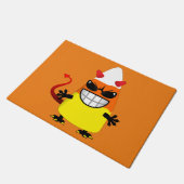 ハロウィン邪悪なキャンデートウモロコシ ドアマット (アングル)