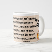 ハロウィン間抜けカボチャ ジャンボコーヒーマグカップ (正面右)