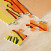 ハロウィン間抜けガールカボチャ ジグソーパズル (側面)