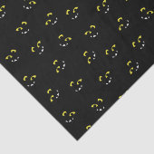 ハロウィン間抜けモンスター顔 – ブラック 薄葉紙 (詳細)