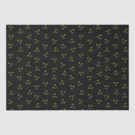 ハロウィン間抜けモンスター顔 – ブラック 薄葉紙