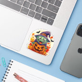 ハロウィン間抜けモンスター シール (ノートパソコンとiPhone)