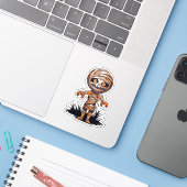 ハロウィン間抜けモンスター シール (ノートパソコンとiPhone)