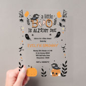 ハロウィン間近のマタニティイベント・ベビーシャワー アクリル招待状 (インサイチュ (ポータブル))
