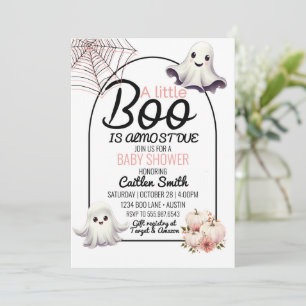 ハロウィン間近のLittle Booベビーシャワー 招待状